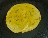 A picture of step 3 of Pudina (mint) Laccha Paratha.