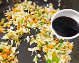 A picture of step 3 of Chinese Veg Fried Rice.