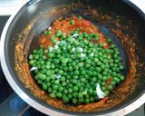A picture of step 15 of Cabbage curry with green peas nd potato.