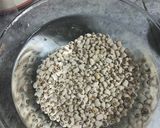 A picture of step 1 of Lobia Daal.