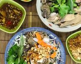 Hình bước làm 5 của món Gỏi vịt bắp cải & cháo vịt