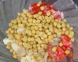 A picture of step 3 of Crunchy, spicy, and utterly festive — Chana Bhujia Chaat without chutney 🌶️✨.