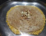 A picture of step 3 of Moong dal puranpoli.