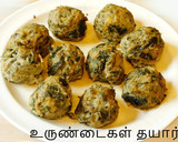 முடக்கத்தான் கீரை உருண்டை குழம்பு(balloon vine curry recipe in tamil) ரெசிபி ஸ்டேப் 3 புகைப்படம்