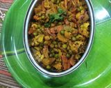 A picture of step 6 of Carrot green peas mix sabji.