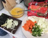 Foto langkah ke 1 dari resep Telor gulung nori.