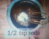 A picture of step 11 of Eggless chocolate cake no oven.