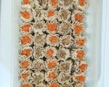 A picture of step 4 of 326. Chicken and Shrimp Siomay Dumplings (Topped with Carrot and Button Mushrooms).