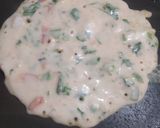 A picture of step 3 of Rice Chilla.