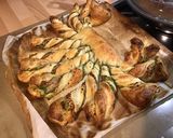 Une image de l'étape 7 de « Crabe » feuilleté au jambon blanc et pesto de fanes de radis.