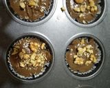 A picture of step 3 of Chocolate walnuts muffins.