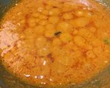 A picture of step 5 of Veg. tofu sabzi.