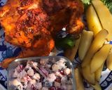 A picture of step 6 of Grilled tandoori chicken with grilled potatoes.