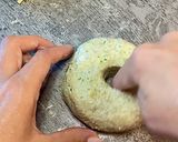Фото кроку 4 до Сирно-шпинатні бейгли 🥯.