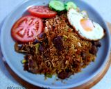 A picture of step 4 of Indonesian Fried Rice Lamb (Nasi Goreng Kambing).