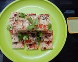 A picture of step 6 of White Dhokla.