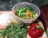 Foto del paso 1 de la receta: Arroz con Verduras y Berenjena 🍆 #39