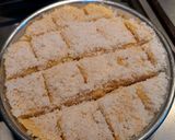 A picture of step 2 of Coconut fudge.