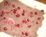Linzertekercs zserbós, és kakaós töltelékkel recept fázis 2 fotója