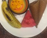 A picture of step 1 of Fruit 🍉  Waffle Cones.