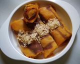 Foto langkah ke 7 dari resep Dadar Gulung Pisang Karamel.