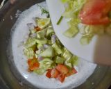 A picture of step 4 of Cucumber raita.