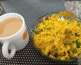 A picture of step 6 of Basanti Poha.