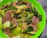 Foto langkah ke 5 dari resep Pakcoy cah smoked beef.