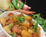 A picture of step 9 of Mix Sabzi.