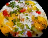 A picture of step 4 of Cheese Egg Veggies Scrambled.