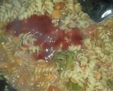 A picture of step 5 of Masala pasta.