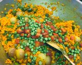 A picture of step 6 of Raw Turmeric Subji.