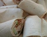 A picture of step 7 of Chicken wraps.