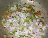 A picture of step 2 of Qeemay ke samosay.