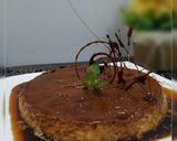 A picture of step 8 of "Eggless Caramel Custard Pudding".