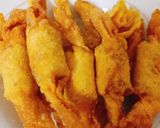 Hình bước làm 2 của món Há cảo cuộn xúc xích