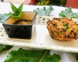 A picture of step 3 of Kale Noodle Quiche Cups.