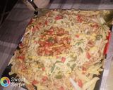 A picture of step 9 of Chicken tikka microni with spicy spaghetti.