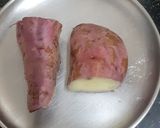 A picture of step 1 of Fried Sweet Potato & Potato Fries. (Vrat / Fast).