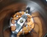 A picture of step 2 of Chocolate hummus.