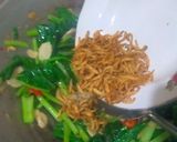 Foto langkah ke 6 dari resep Cah Sawi Hijau Teri Bakso.