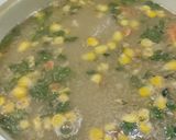 A picture of step 2 of Healthy Vegetable corn soup with bread crumbs.