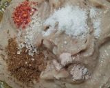 A picture of step 6 of Singhade (water nuts) ki Kachari.