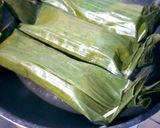 Foto langkah ke 6 dari resep Nasi pepes bakar ati ampela mantul.