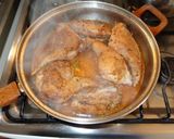 A picture of step 4 of Rabbit escabeche.
