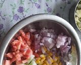 A picture of step 3 of Pasta mix vegetables salad.