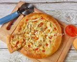 Foto langkah ke 9 dari resep Pizza Home Made tanpa ulen tanpa telur full Keju.