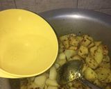 A picture of step 5 of Achari Aloo.