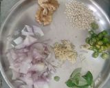 A picture of step 1 of Walnut Toasted Ragi Upma.