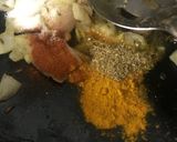 A picture of step 2 of Aloo Palak Bhaji.